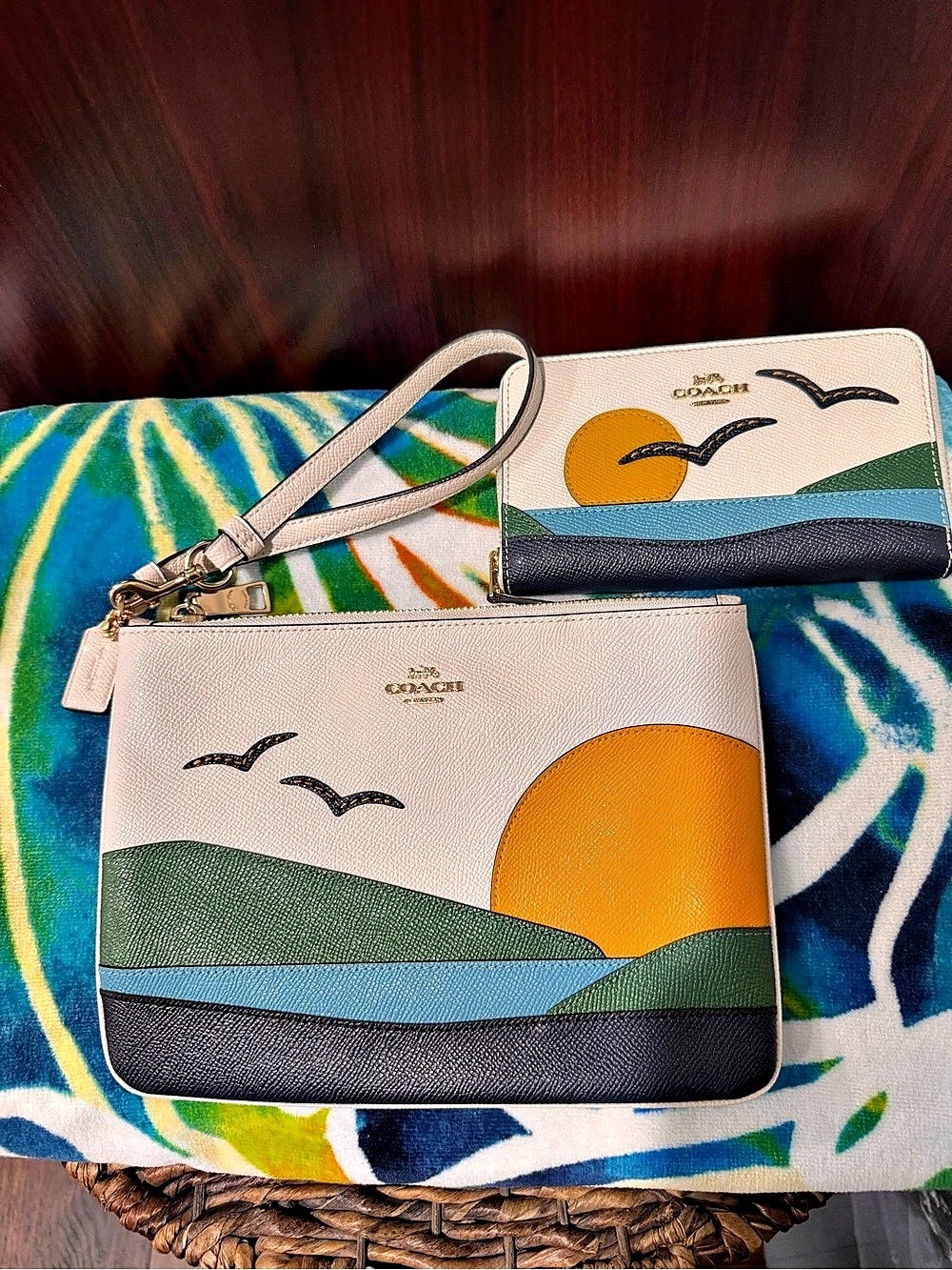 COACH Summer Set Wristlet & Wallet Set